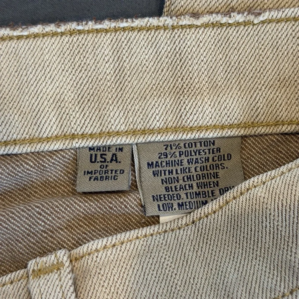 Bills Khakis Canvas 5 Pocket Pants 32-33x27 Tan USA, No size Tag See Measurement